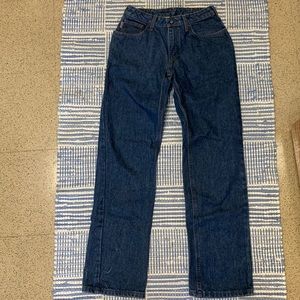 Dark wash denim Carhartt jeans